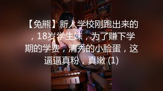 【兔熊】新人学校刚跑出来的，18岁学生妹，为了赚下学期的学费，清秀的小脸蛋，这逼逼真粉，真嫩 (1)