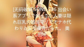 [无码破解]SONE-286 出会い系アプリで余ってた人妻は隠れ巨乳の敏感マゾでオナホ代わりとして優秀だった。 奥田咲