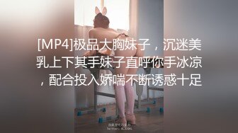 [MP4]极品大胸妹子，沉迷美乳上下其手妹子直呼你手冰凉，配合投入娇喘不断诱惑十足